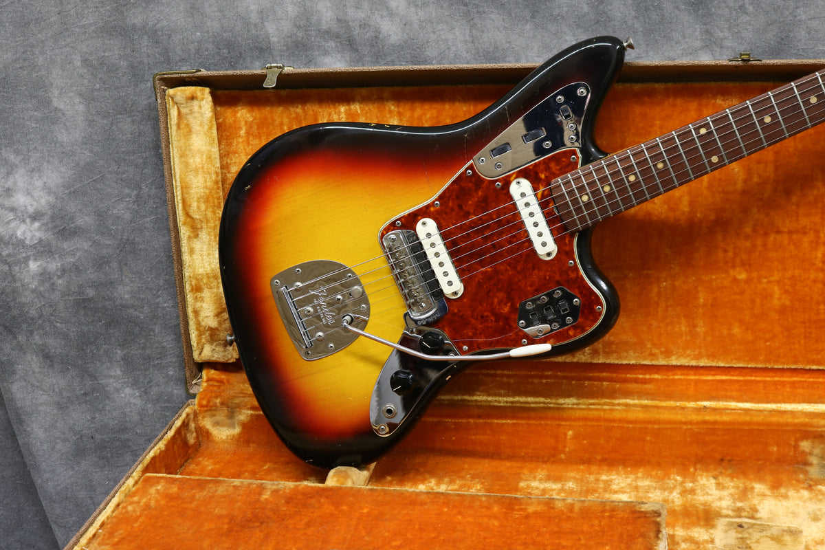 1962 Fender Jaguar, Sunburst, Slab Board – Andy Baxter Bass & Guitars