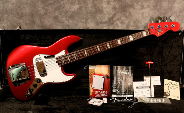 2010 Fender 50th Anniversary Jazz Bass, Candy Apple Red