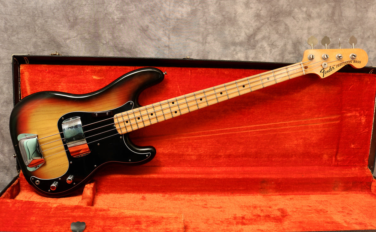 1975 Fender Precision Bass, Sunburst – Andy Baxter Bass & Guitars