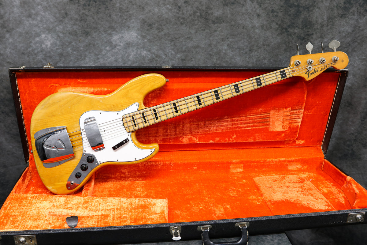 1973 Fender Jazz Bass, Natural – Andy Baxter Bass & Guitars