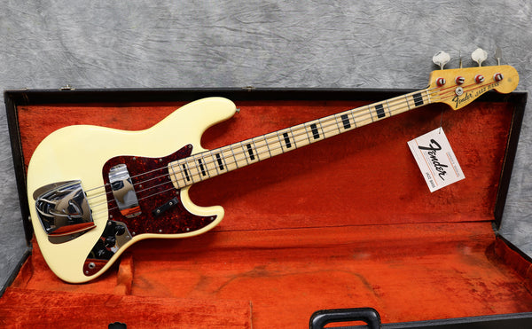 1973 Fender Jazz Bass, Olympic White