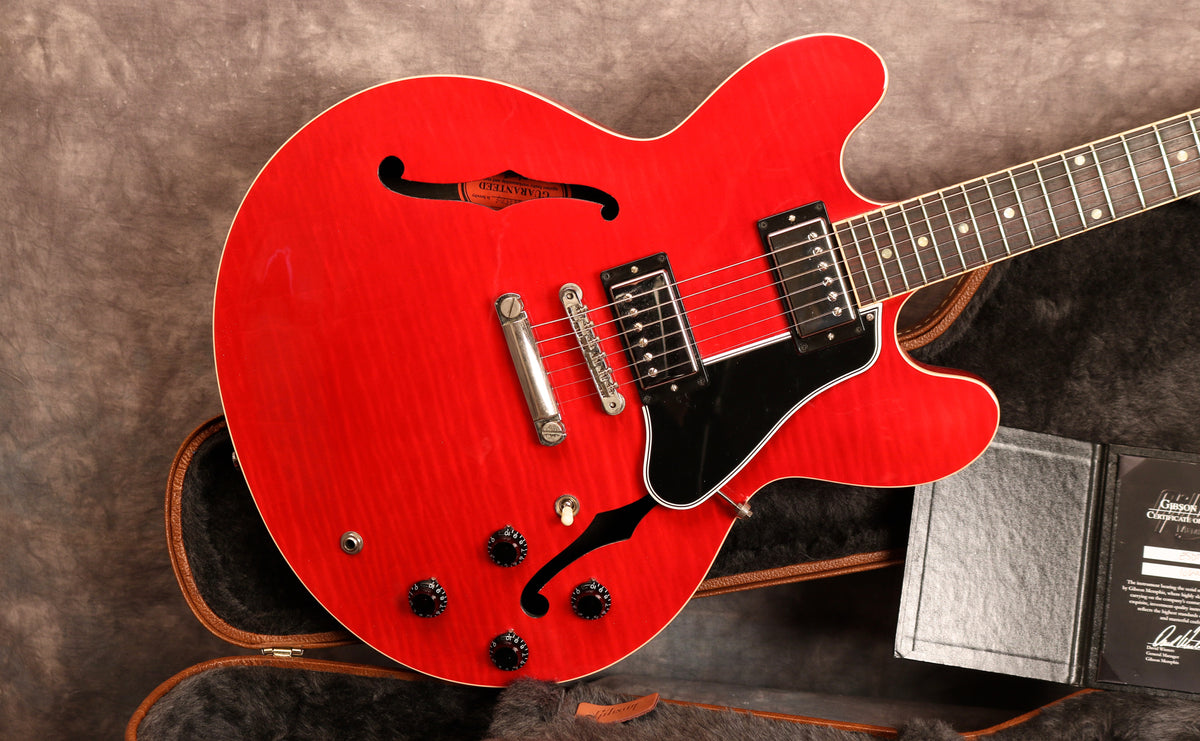 2014 Gibson Memphis ES335 Dot Neck Reissue, Cherry – Andy Baxter