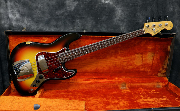 1966 Fender Jazz Bass, Sunburst - Dot & Bound