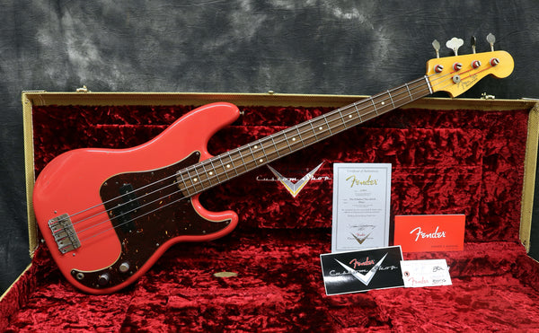 2016 Fender Custom Shop Pino Palladino Precision, Fiesta Red.