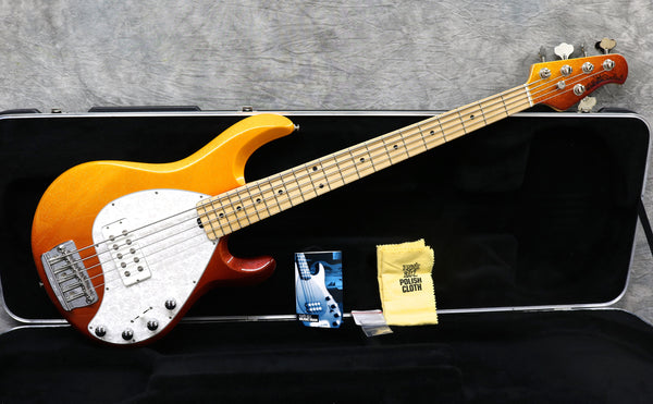 2002 Music Man Stingray 5, Autumn Red Sunrise