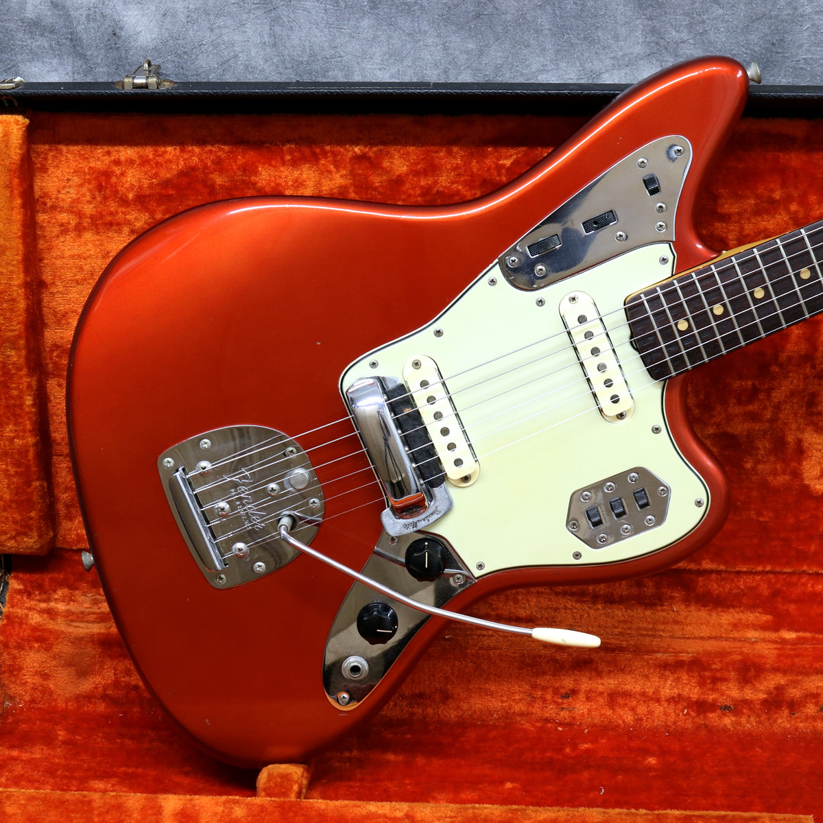 1964 Fender Jaguar, Candy Apple Red – Andy Baxter Bass & Guitars