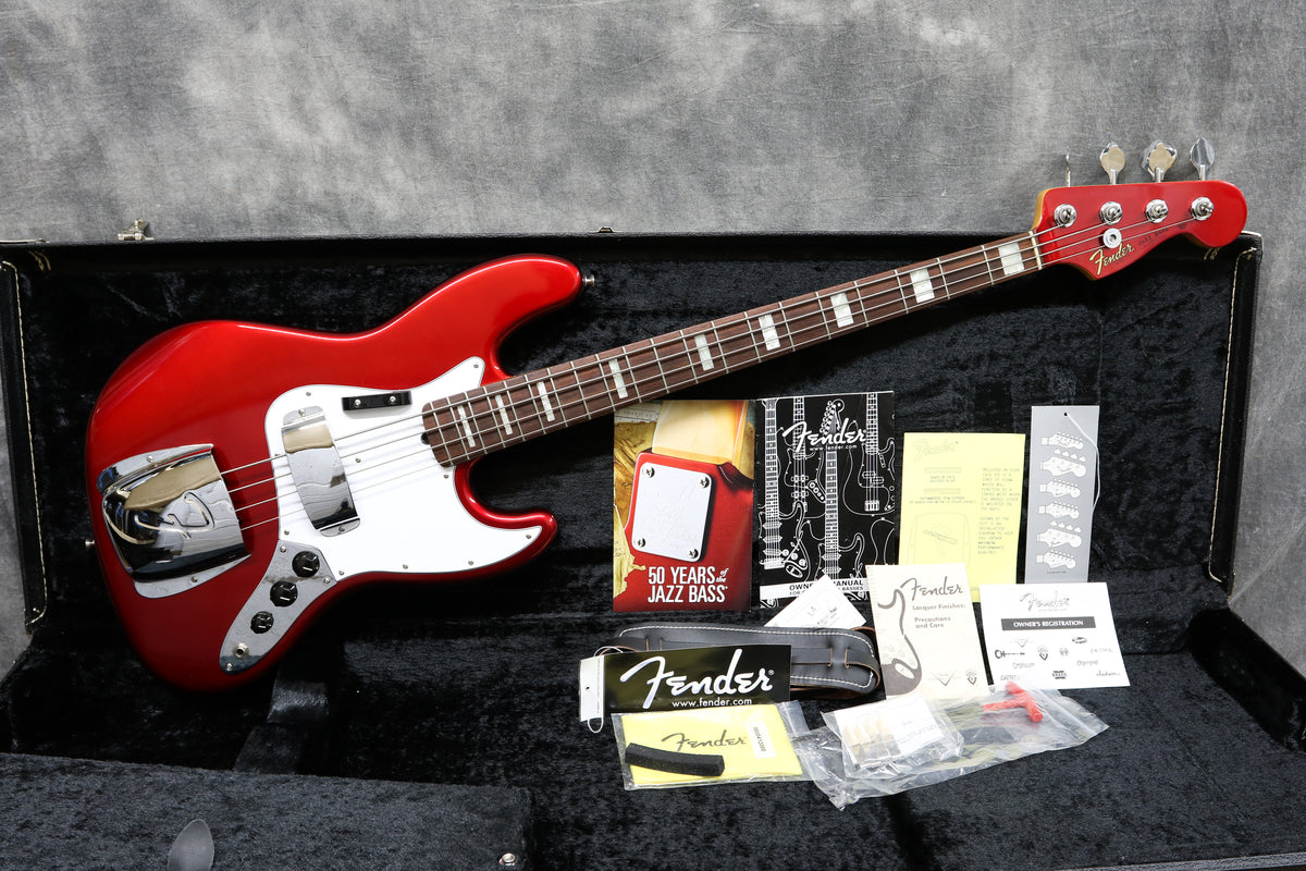 2010 Fender 50th Anniversary Jazz Bass, Candy Apple Red – Andy