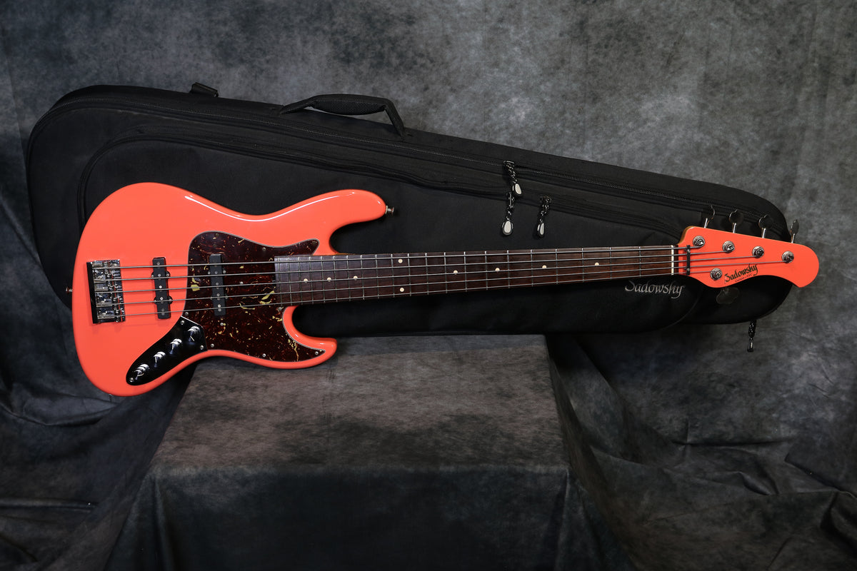 2007 Sadowsky NYC Vintage 5 String - Coral Salmon – Andy Baxter