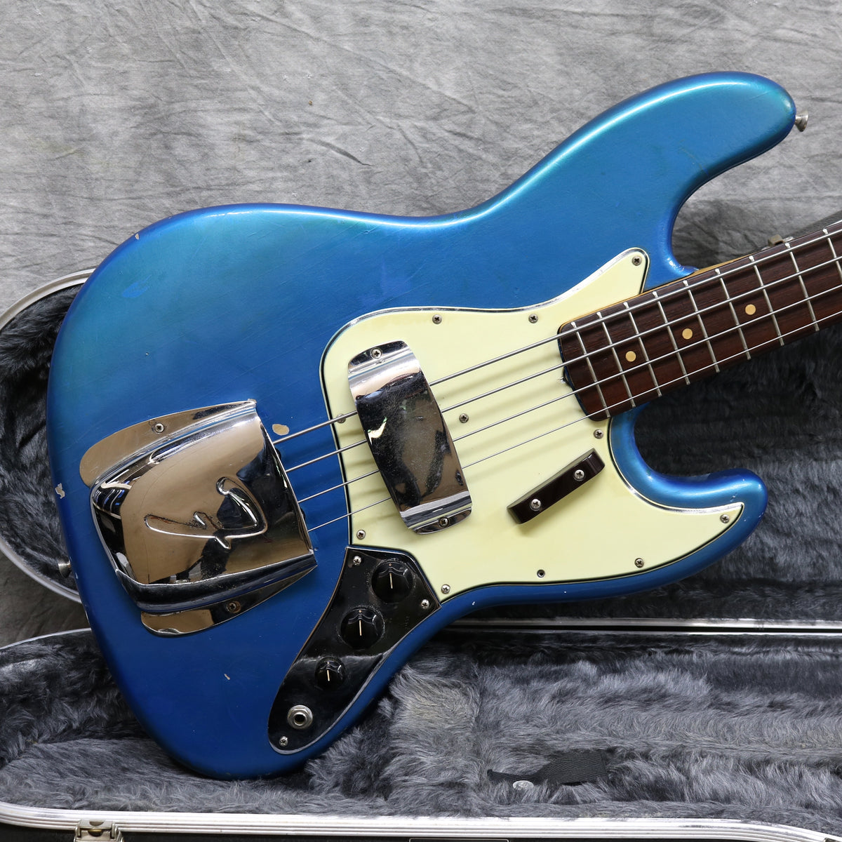 1964 Fender Jazz Bass, Lake Placid Blue Refinish – Andy Baxter