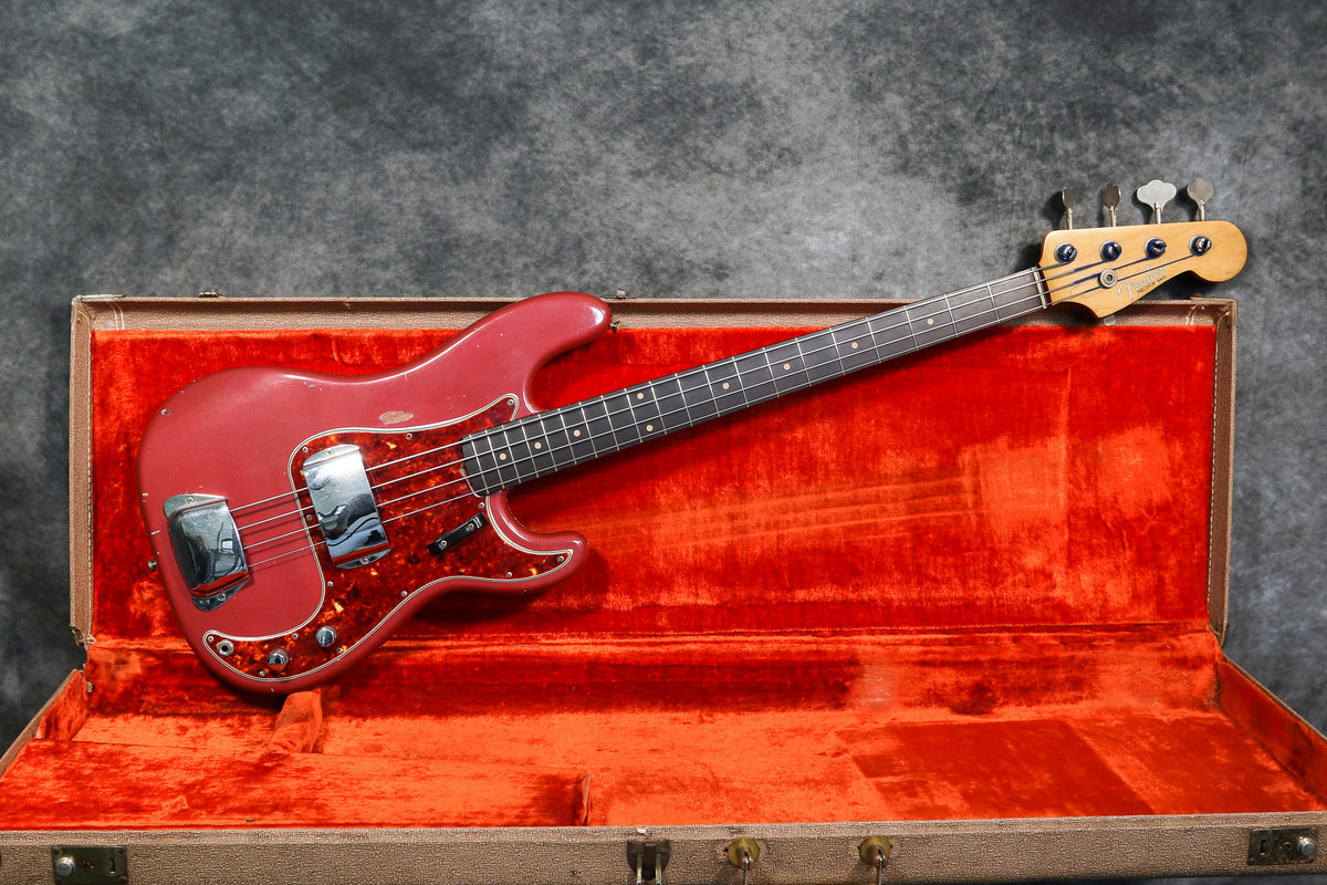 1960 Fender Precision Bass, Burgundy Mist Refinish – Andy Baxter
