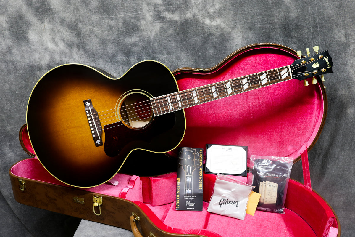 2021 Gibson 1952 J-185 - Vintage Sunburst – Andy Baxter Bass & Guitars