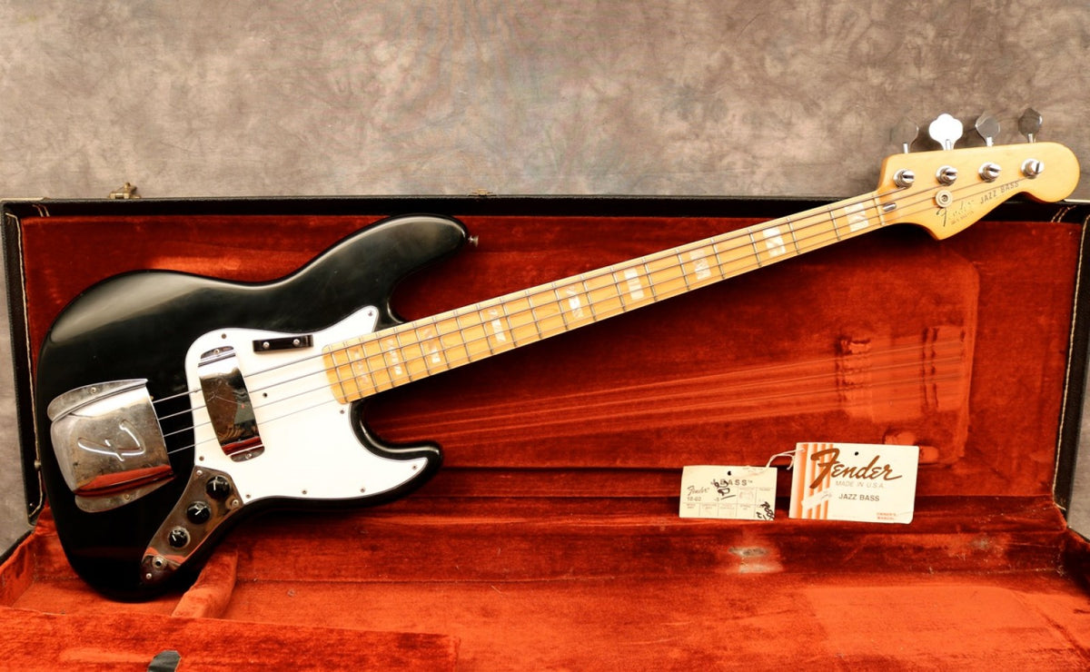 1978/81 Fender Jazz Bass, Black – Andy Baxter Bass & Guitars