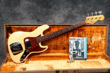 1961 Fender Jazz Bass Olympic White - Refinish By Clive Brown