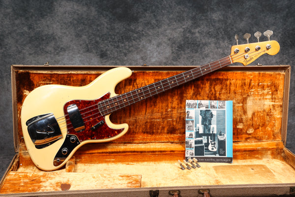 1961 Fender Jazz Bass Olympic White - Refinish By Clive Brown