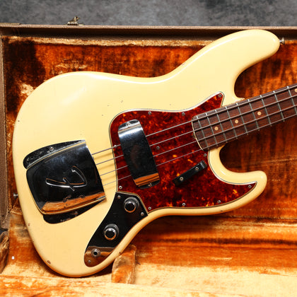 1961 Fender Jazz Bass Olympic White - Refinish By Clive Brown