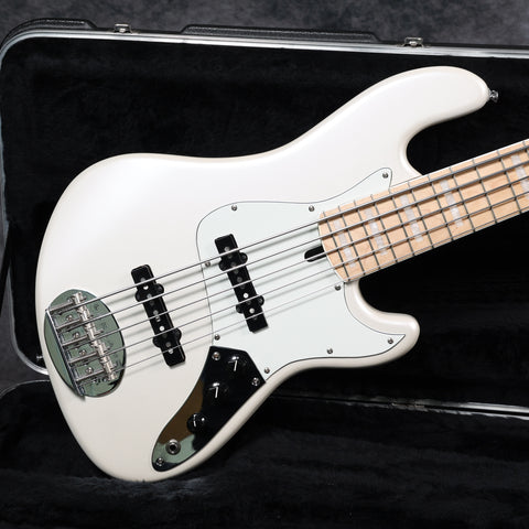 2022 Lakland Skyline DJ-5 Darryl Jones 5-String, Pearl White