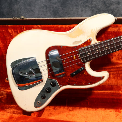 1962 Fender Jazz Bass, Olympic White, Slab Board