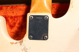 1962 Fender Jazz Bass, Olympic White, Slab Board