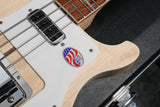 2023 Rickenbacker 4003, Mapleglo, Mint/Unplayed