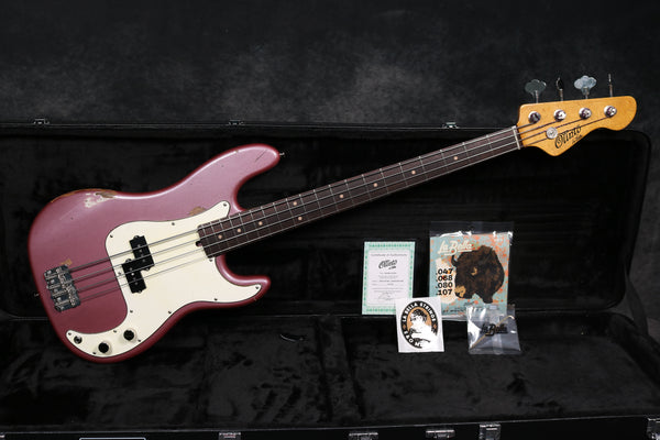 Olinto 4-String P - Burgundy Mist Relic