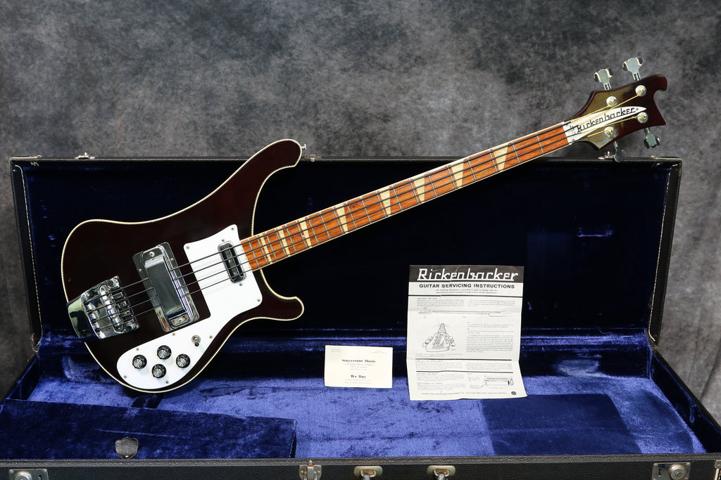 1973 Rickenbacker 4001, Burgundyglo - Checkerboard Binding – Andy ...