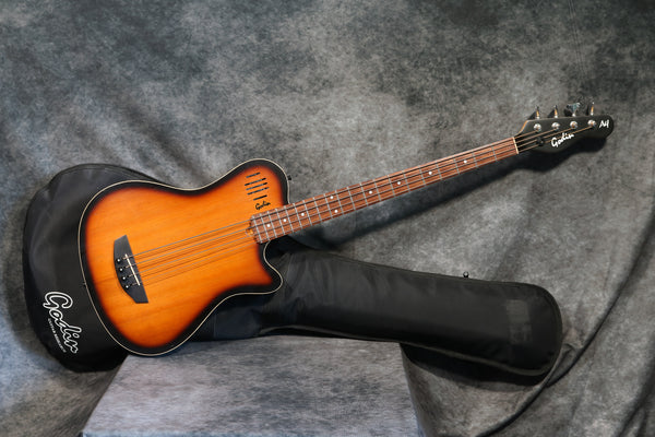 1998 Godin A4 Electro-Acoustic Bass, Sunburst