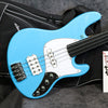 New Sandberg California II TM 4-S Fretless, High-Gloss Marley Blue