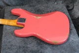 2020 Fender Custom Shop Relic '63 P Bass, Faded Fiesta Red