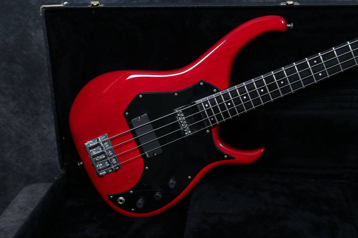 1992 Modulus M92 Bass, Trans-Red – Andy Baxter Bass & Guitars
