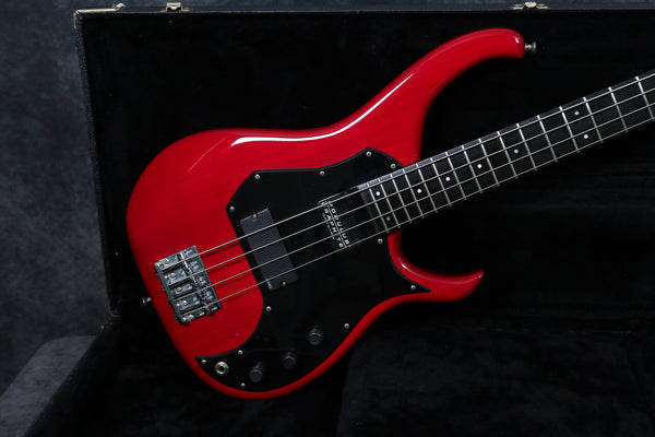 1992 Modulus M92 Bass, Trans-Red – Andy Baxter Bass & Guitars