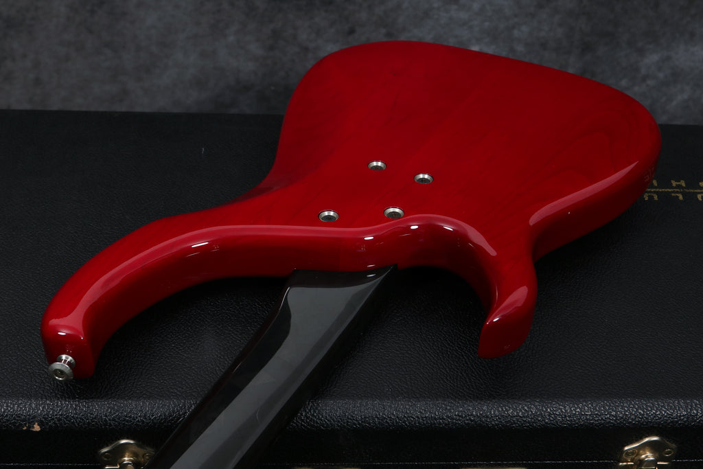 1992 Modulus M92 Bass, Trans-Red – Andy Baxter Bass & Guitars