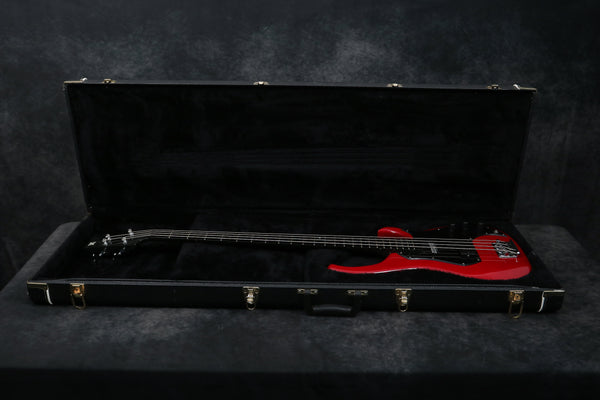 1992 Modulus M92 Bass, Trans-Red – Andy Baxter Bass & Guitars