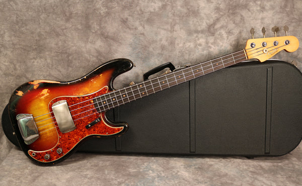 1963 Fender Precision Bass, Sunburst Refin