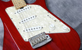 2010 Music Man Albert Lee SSS, w/Tremelo, Translucent Red