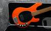 2008 Music Man Stingray 4 H, 3EQ, Fretless With Piezo, Translucent Orange