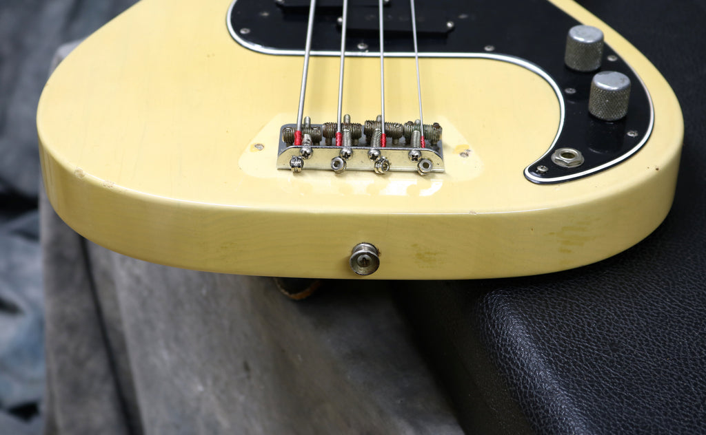 1966 Fender Precision Bass, Blonde, Slab Body Andy Baxter Bass & Guitars