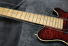2009 Ernie Ball Music Man 25th Anniversary 5 HSS Bass, Redburst