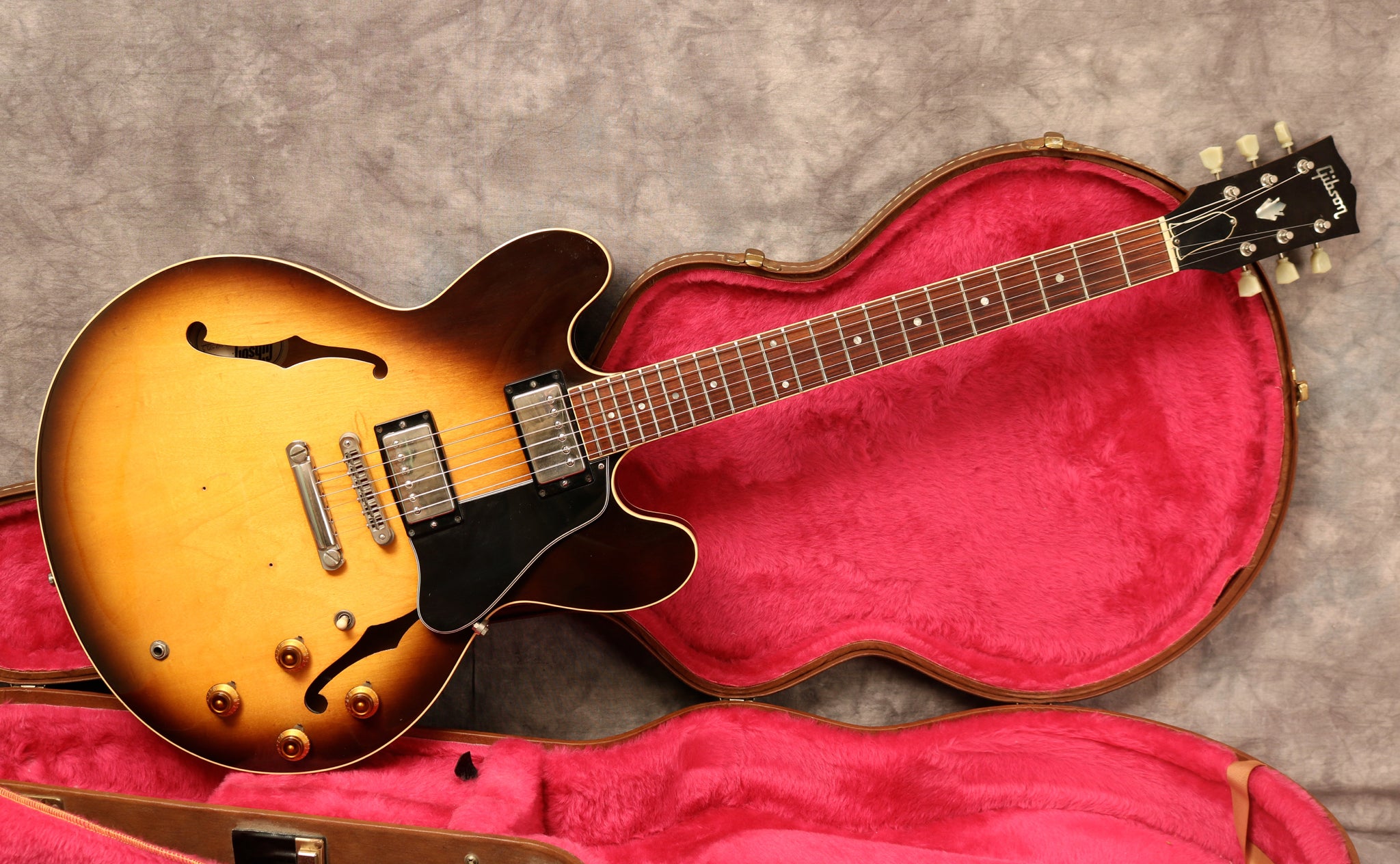 gibson es 335 tobacco sunburst ES-335 50's layer structure of maple/poplar/maple Gibson ES-335 Vintage Sunburst Mini