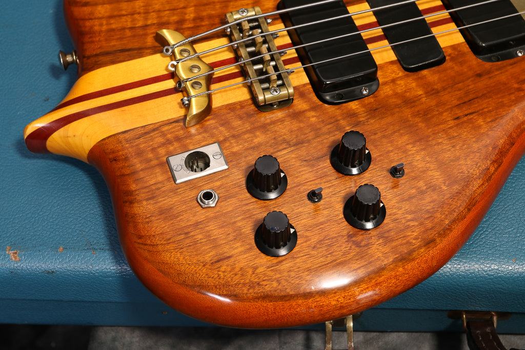 1978 Alembic Series 1, Natural, Koa – Andy Baxter Bass & Guitars